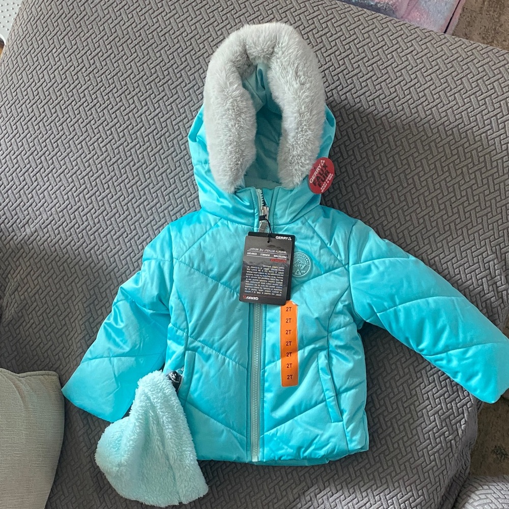 NWT toddler double jacket and hat